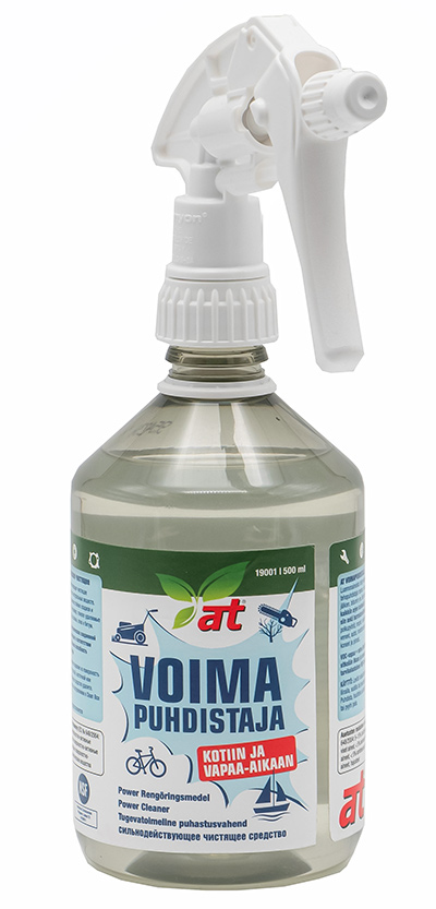 AT-voimapuhdistaja 500 ml suihkepullossa.