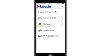 Suunnittele aamut mukaviksi -Webasto-uutuus ThermoConnect