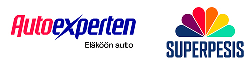 Autoexperten-logo ja Superpesis-logo