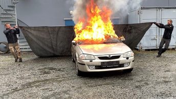 Bridgehill-sammutuspeite hillitsee myös sähköautopaloja