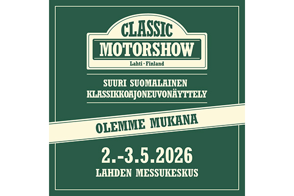 Classic Motorshow 2026 on nostalgian juhlaa
