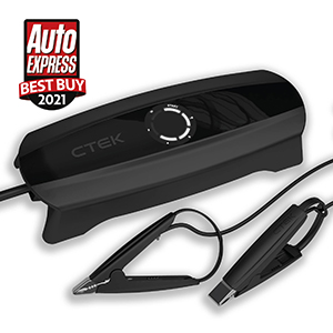 CTEK CS One -laturi ja Auto Express Best Buy -symboli