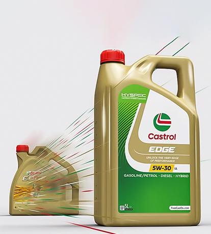 Vanha Castrol-pakkaus ja uusi Castrol-pakkaus