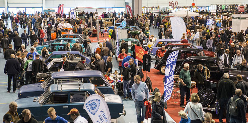 Tunnelmaa Classic Motorshow 2019 -tapahtumasta.