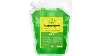 Effekt-kesälasinpesuneste nyt saatavilla