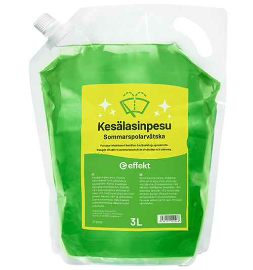 Effekt-kesälasinpesuneste, 3 litraa