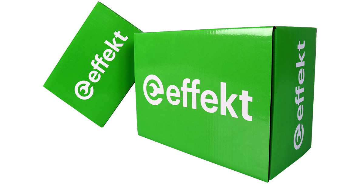 Effekt-varaosien vihreät laatikot