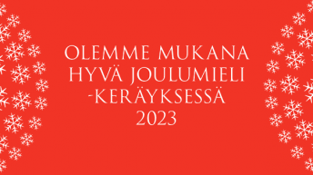 Kaha on mukana Hyvä Joulumieli 2023 -keräyksessä