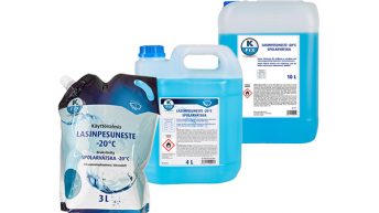 Turvalliset ja laadukkaat K-FIX-lasinpesunesteet talveen