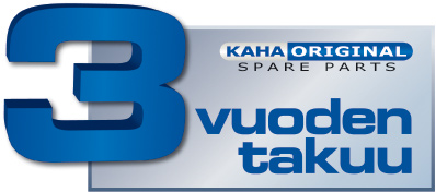 Kahan 3 vuoden varaosatakuu -logo