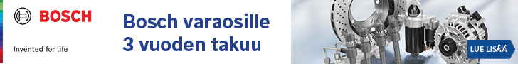 Bosch varaosat 3 vuoden takuulla