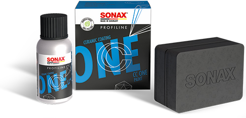 Uudistunut SONAX PROFILINE CC One -paketti ja sisältö.