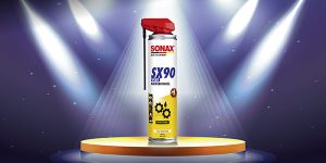SONAX SX90 Plus -monitoimiöljy selkeään testivoittoon