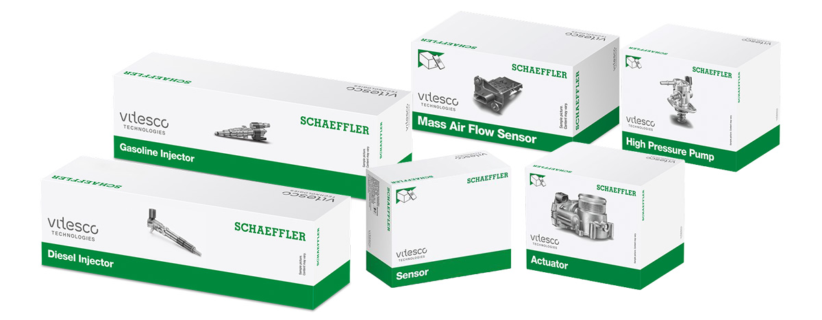 Schaeffler Vitesco -varaosat, uudet pakkaukset.