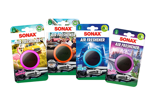 SONAX-ilmanraikastimet tuovat autoon pitkäkestoisen tuoksun