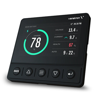 Veratron OL43 -monitoiminäyttö veneisiin