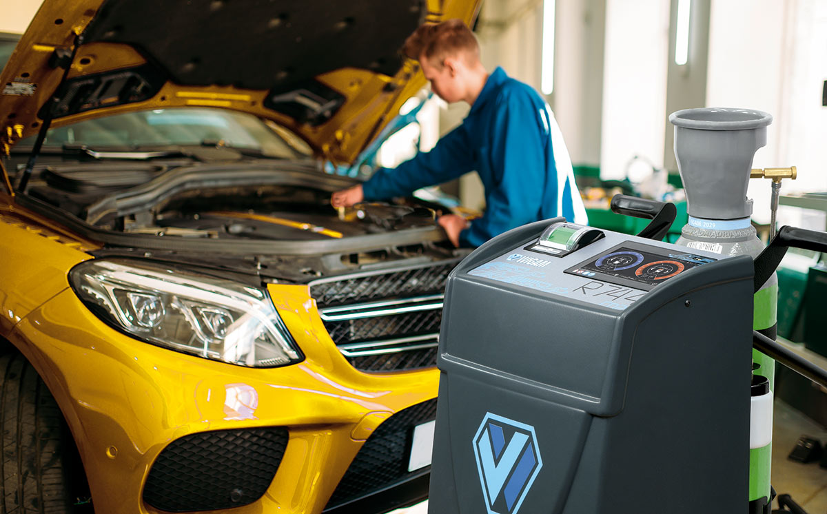 Ilmastointihuolto R744 -kylmäaineelle Wigam Piccola R744 -laitteella