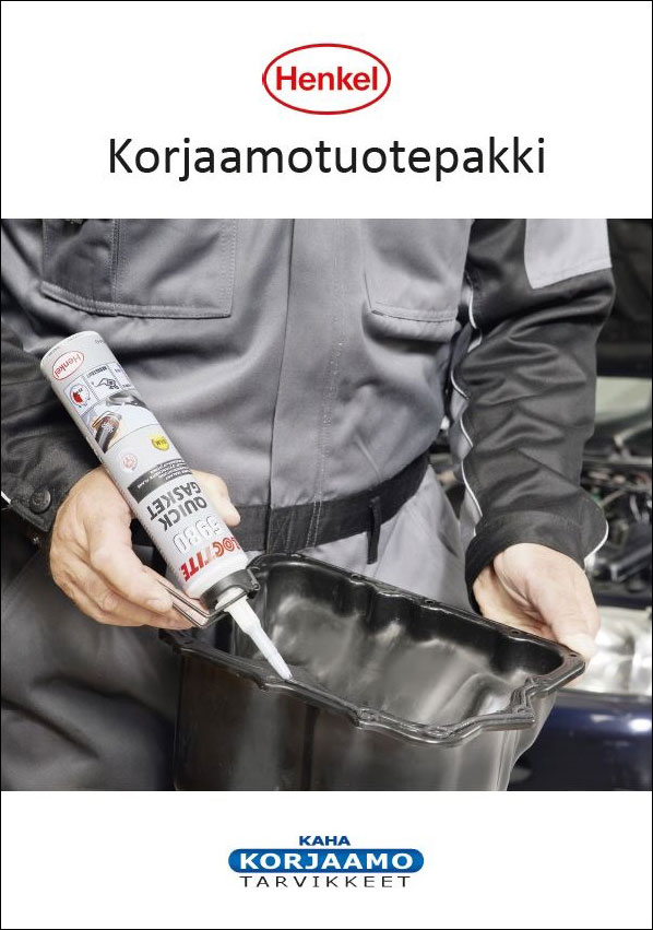 LOCTITE-korjaamotuotteiden valikoima on esillä uudessa HENKEL01-luettelossa.