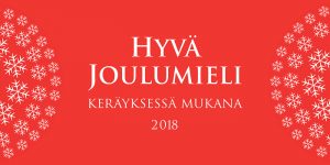 Kaha mukana Hyvä Joulumieli -keräyksessä