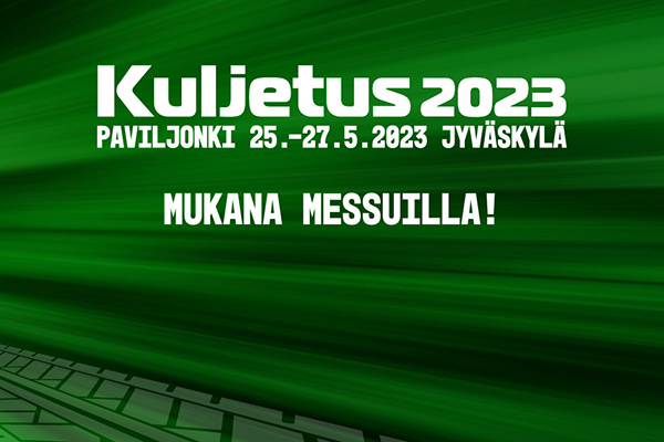 Kaha mukana Kuljetus 2023 -näyttelyssä Jyväskylässä 25.–27.5.2023