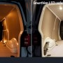 Pakettiautojen mallikohtaiset LED-työvalot lastaustilaan