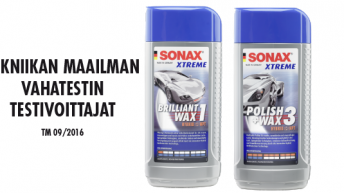 SONAX XTREME Vahat ovat Tekniikan Maailman vahatestin testivoittajat